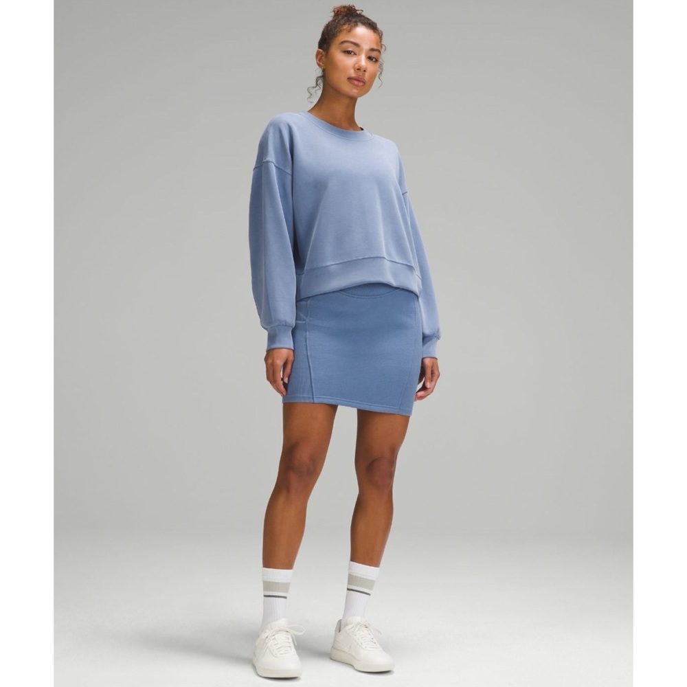 NWT Lululemon Scuba High Rise Mini Skirt Oasis Blue XS - Picture 2 of 8